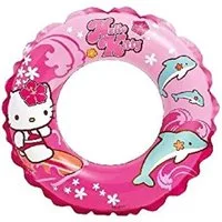 Intex Badespielzeug Wasser Spielring mit Tierkopf - Aufblasbarer (1-tlg), Kinder-Schwimmring / Schwimmreifen