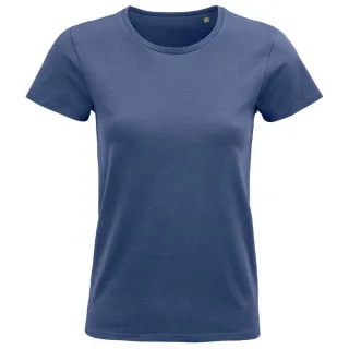 SOLS - "Pioneer" T-Shirt Baumwolle aus biologischem Anbau für Damen (Denim)