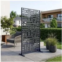 casa.pro Raumteiler, »Bernalda« Trennwand Stahl 180 x 90 cm Anthrazitgrau