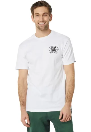 Vans Herren Team Player Checkerboard T-Shirt in Weiß