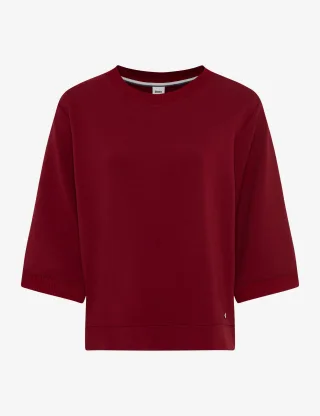 Brax Damen Sweatshirt Style BERTA M wine red, dunkelrot, Gr. 34