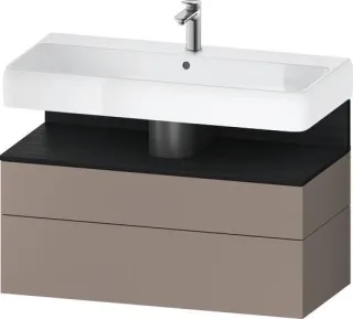 Duravit Qatego Waschtischunterbau wandhängend Basalt Matt 990x470x590 mm - QA4395016430000 QA4395016430000