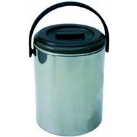 WAS Eiswürfelbehälter Eiswürfelbehälter Eiseimer Edelstahl 2,2L
