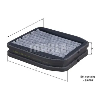 Mahle Aktivkohle-Innenraumfilter Mercedes E-Klasse W211 LKK165/S