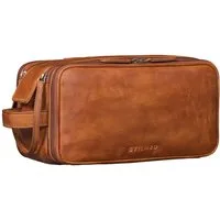 STILORD Kulturbeutel "Barlow" Kulturtasche Herren Damen Leder Groß