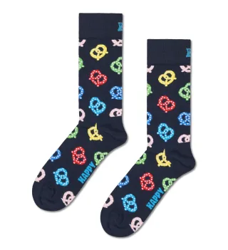 happy socks - Pretzel Sock Blau - Gr. - 38