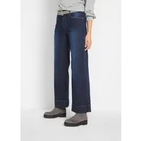 bonprix Weite Jeans Loose Fit Passform, mit Five-Pocket Style, leicht ausgestelltes Bein