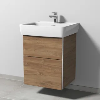 Sanipa 3way Waschtischunterbau zu Laufen Pro A Waschtisch mit 2 Auszügen, Eiche-Kansas BR75559
