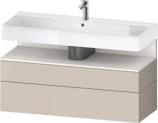 Duravit Qatego Waschtischunterbau wandhängend Taupe Supermatt 1190x470x590 mm - QA4396084830010 QA4396084830010
