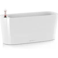 Lechuza® Blumentopf Pflanzgefäß Delta 20 weiß hochglanz