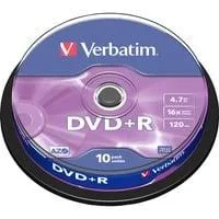 DVD+R 4,7 GB, DVD-Rohlinge 16fach, 10 Stück