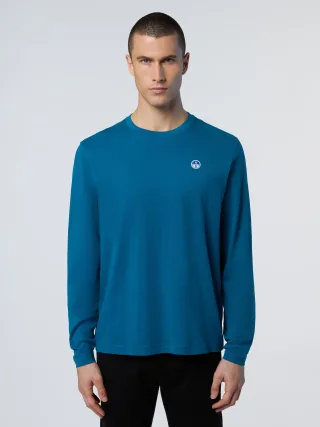 North Sails T-Shirt Langarm mit Logo-Patch
