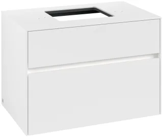 Villeroy & Boch Waschtischunterschrank Collaro 800x548x500mm m. Bel. 2 Ausz. Waschtisch mittig White C124B0MS