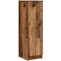 vidaXL Schuhregal Schuhschrank Altholz-Optik 29,5x35x100,5 cm Holzwerkstoff, 1-tlg.
