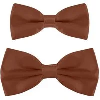 DonDon Fliege DonDon Vater-Sohn Fliegen Set im Partnerlook (2er Set, 2-St) verstellbar