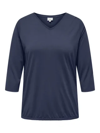 ONLY CARMAKOMA - CARCARLINNE V-NECK 3/4 TOP JRS BF - Gr. - 48