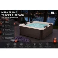 mSpa Whirlpool Whirlpool TRIBECA 2026 XXL 6P. - ganzjährig Outdoor Pool - F-TR062W, UVC+, NEU 2026, 120 Luftdüsen, Schnellheizsystem, App-Steuerung