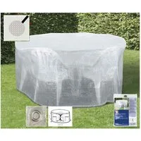 Boni-Shop Gartenmöbel-Schutzhülle Schutzhülle Gartenmöbel, transparent, Sitzgruppe Abdeckung, 200x95 cm