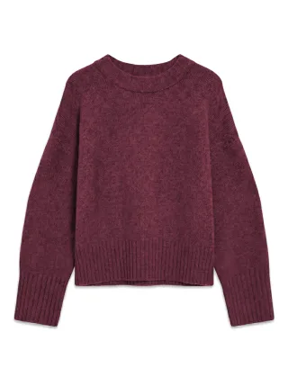 topshop - TSDAISY LS KNITTED JUMPER KNT NOOS Burgundy - Gr. - M