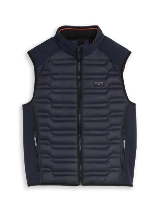 Tom Tailor - Gesteppte Hybrid-Weste blau - Gr. - XL