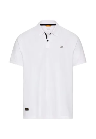 camel active - Poloshirt mit Druckknöpfen white - Gr. - XL