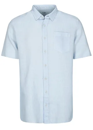 COMMANDER Finest Clothing - Hemd, 1/2 Arm ice blue - Gr. - M