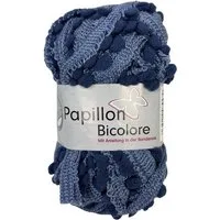 Gründl Papillon Bicolore 50g Knäuel Rüschengarn Häkelwolle, 12 m (Knäuel, 1er Pack), Rüschenwolle