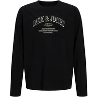 Jack & Jones Junior Langarmshirt JJEDENVER LOGO TEE LS O-NECK SN JNR Baumwolle, relaxed fit