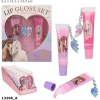Depesche Spiel Miss Melody Lipglossset BFF - 2 Tuben mit Herz-Anhängern