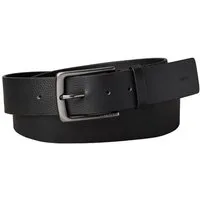 Calvin Klein Ledergürtel WARMTH BUCKLE PEBBLE 35MM FIXED Größenverstellbar mit Metallschließe