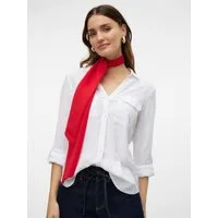 Vero Moda Langarmbluse VMLINN BUMPY LS SHIRT WVN NOOS Viskosemischung, regular fit, mit Leinen