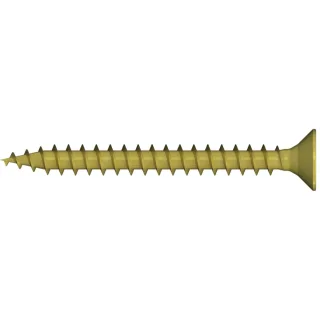 Reisser Q200 plus, Spanplattenschraube, Flachsenkkopf, Vollgewinde, TX, Stahl, verzinkt, gelb chroma - Q09250S122-050025V-1
