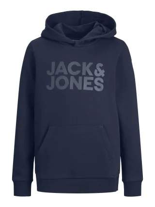 JACK&JONES - JJECORP LOGO SWEAT HOOD NOOS JNR Navy Blazer - Gr. - 176