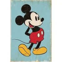 PYRAMID Poster Mickey Mouse Poster Retro Blue 61 x 91,5 cm