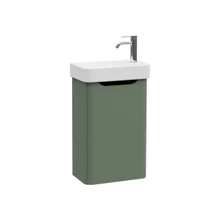 VitrA New Integra Round Set Handwaschbecken mit Unterschrank 1 Tür Türanschlag rechts 45 Matt,69839 69839