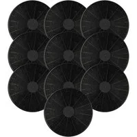 vhbw Aktivkohlefilter Ersatz für Vioks 2461-BH, 50067-BH für Dunstabzugshaube, Zubehör für Candy / Fagor / Hanseatic / Schneider / Klarstein / Bomann / Respekta / Baumatic / KKT Kolbe / PKM / Sogedis / Vioks / Exquisit Candy 49037930, Fagor AS0015184