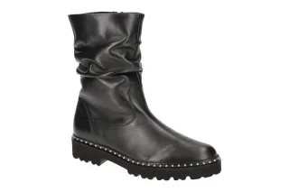 Gabor Stiefeletten 51.800.27 Schwarz Nieten Best Fitting Leder Fu?bett flexibel