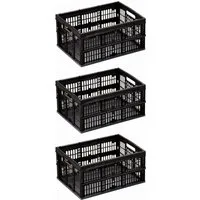 Gardissimo Faltbox 3 er set 32 Liter Klappbox Klappkorb Box klappbar faltbar Einkaufskorb (Spar-Set, 3 St., 3er-Set), platzsparend klappbar
