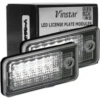 Vinstar KFZ-Ersatzleuchte LED Kennzeichenbeleuchtung E-geprüft für AUDI, AUDI A3 8P A4 B6 B7 A5 8F A6 4F A8 D4 Q7 4L