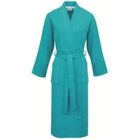 Carl Ross Unisex-Bademantel supercombed light, Langform, Frottier, Kimono-Kragen, Gürtel, Kimono