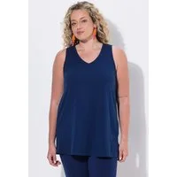 Angel of Style Longtop Top A-Linie V-Ausschnitt Seitenschlitze