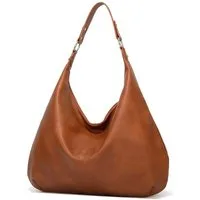 FOUORTUNATE-BEE Schultertasche Damen Tote Bag Vintage PU-Kunstleder Handtasche (Schultertasche mit Reißverschluss)