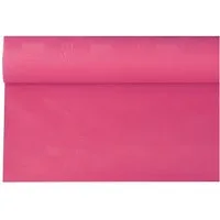 PAPSTAR Tischdecke Papiertischtuch mit Damastprägung 6 m x 1,2 m fuchsia