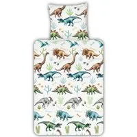 ESPiCO Kinderbettwäsche Dinos Trendy Bedding, Renforcé, 2 teilig, Dinosaurier, Schnabel, Flügel