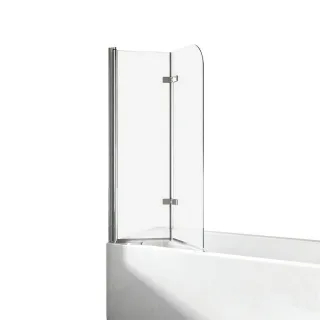 Emke Badewannenaufsatz, Transparent, Glas, Rechteckig, 110x140 cm, Badezimmer, Baden & Duschen, Badewannenaufsatz
