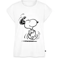 Spreadshirt T-Shirt Peanuts Snoopy Happy Frauen Casual T-Shirt (1-tlg)