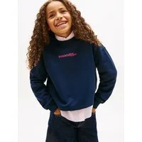 Tommy Hilfiger Sweatshirt GLITTER TOMMY CREW Kinder bis 16 Jahre, regular fit