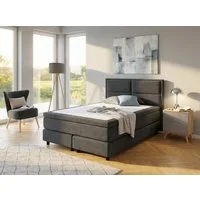 OTTO home Boxspringbett VIVIANNE in den Breiten 140 & 180cm erhältlich, inkl. 7cm Luxus-Topper, erhältlich in den Farben anthrazit und beige