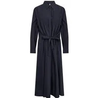 soyaconcept Hemdblusenkleid SC-NETTI 117 - Kleid - Maxikleid marine - Langarmkleid Damen