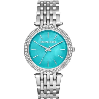 Michael Kors Darci MK3515 Damenarmbanduhr mit türkisfarbenem Zifferblatt